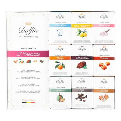 Шоколад Dolfin Gift Set of 27 bars 270 г в МЕТРОНОМ