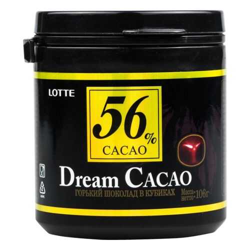 Шоколад горький Lotte dream cacao 56% в кубиках 106 г в МЕТРОНОМ