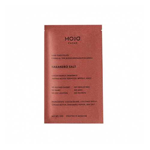 Шоколад горький С перцем Habanero и морской солью, 70% какао Mojo Cacao 20 г в МЕТРОНОМ