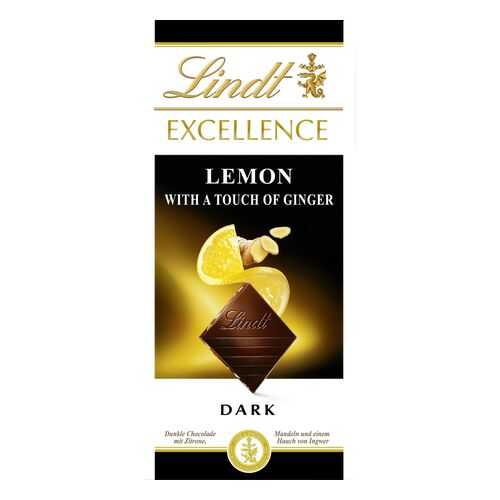 Шоколад Lindt экселленс лимон и имбирь темный 100 г в МЕТРОНОМ