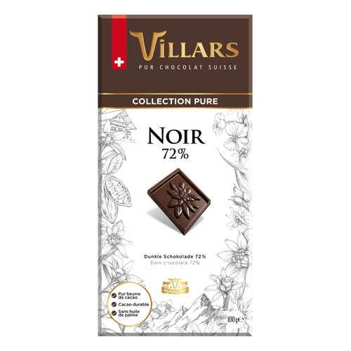 Шоколад тёмный горький UILLARS 72% 100г в МЕТРОНОМ