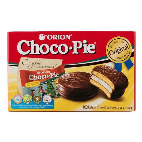 Пирожное Orion choco pie 120 г в МЕТРОНОМ