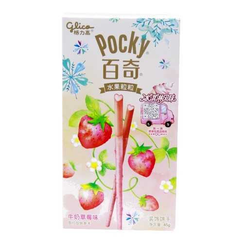 Палочки Glico Pocky со вкусом мороженного и клубники 47 г в МЕТРОНОМ