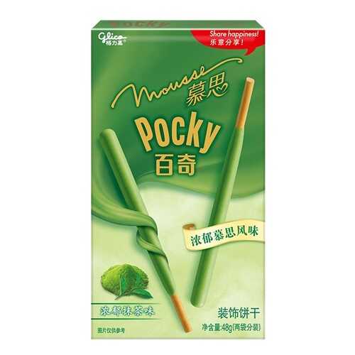 Палочки Glico Pocky со вкусом мусса из зеленого чая Матча 48 г в МЕТРОНОМ
