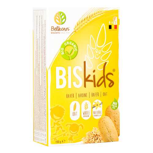 Печенье детское BelKorn Bis Kids овсяное 150 г в МЕТРОНОМ