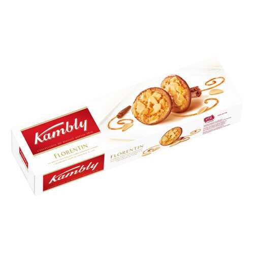Печенье Kambly Butterfly Florentin с миндалем в карамели 100г в МЕТРОНОМ