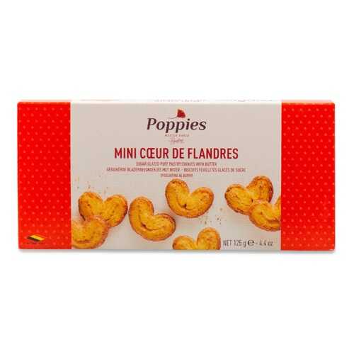 Печенье Poppies Мини -Сердечки125г Бельгия в МЕТРОНОМ