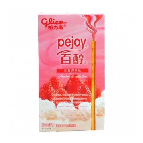ПОККИ PEJOY GLICO КЛУБНИКА со СЛИВКАМИ 48 г в МЕТРОНОМ