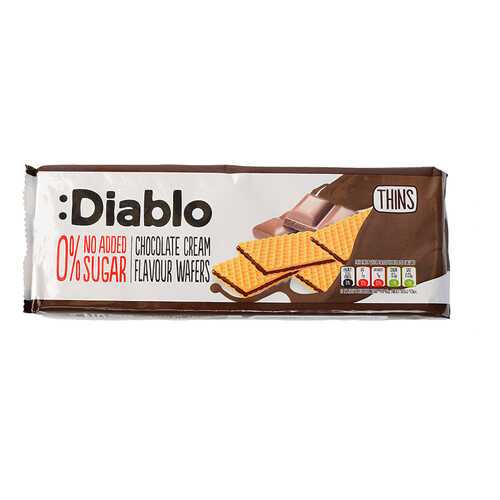 Вафли Diablo Florbu La Flor Burgalesa с шоколадом без сахара 160 г в МЕТРОНОМ