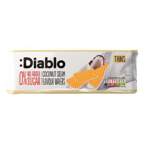 Вафли Diablo с кокосовым кремом без сахара 160 г в МЕТРОНОМ