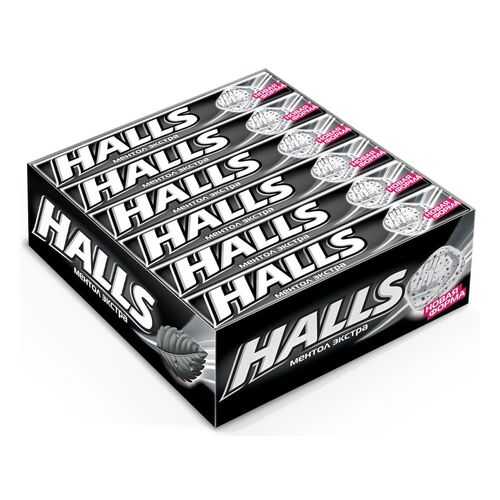 Карамель Halls ментол эвкалипт 12 шт в МЕТРОНОМ