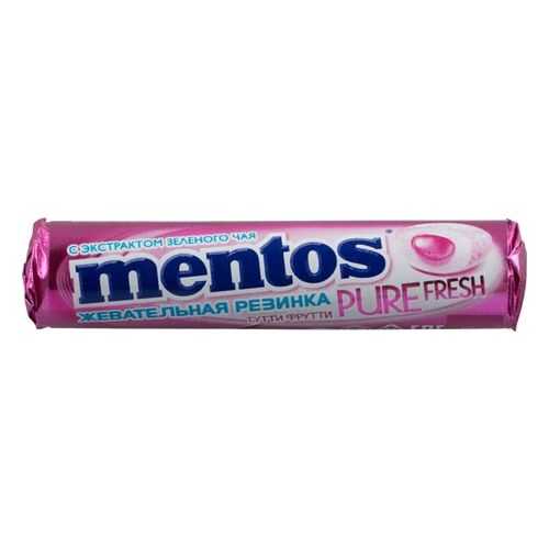 Жевательная резинка Mentos тутти-фрутти без сахара с экстрактом зеленого чая 16 г в МЕТРОНОМ
