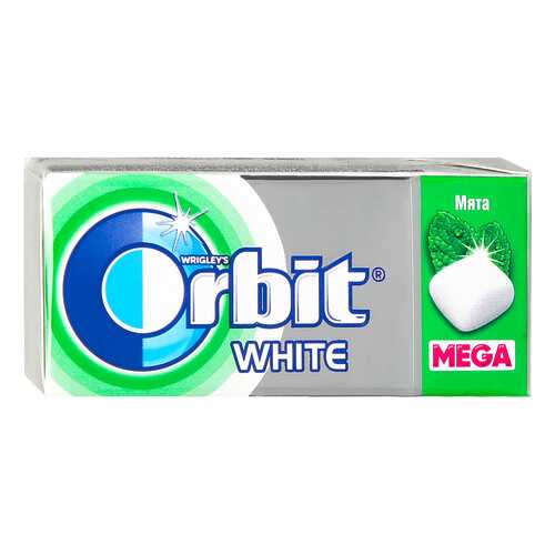 Жевательная резинка Orbit white mega spearmint 16 г 12 штук в МЕТРОНОМ