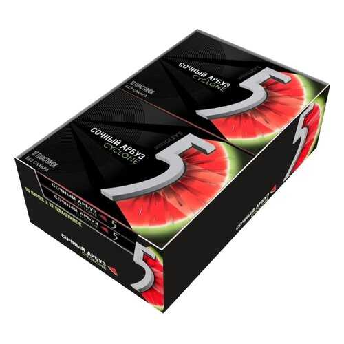 Жевательная резинка Wrigley's 5 cyclone 31.2 г 10 штук в МЕТРОНОМ