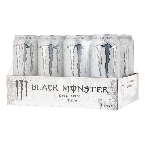 Энергетический напиток Black Monster Energy Ultra 12 шт 449 мл в МЕТРОНОМ