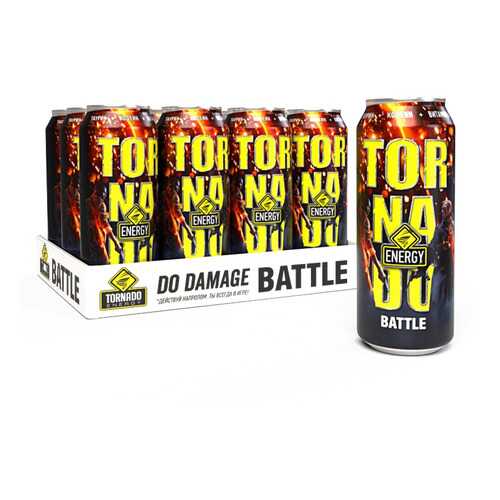 Энергетический напиток Tornado Energy Battle 12 шт Х 450 мл в МЕТРОНОМ