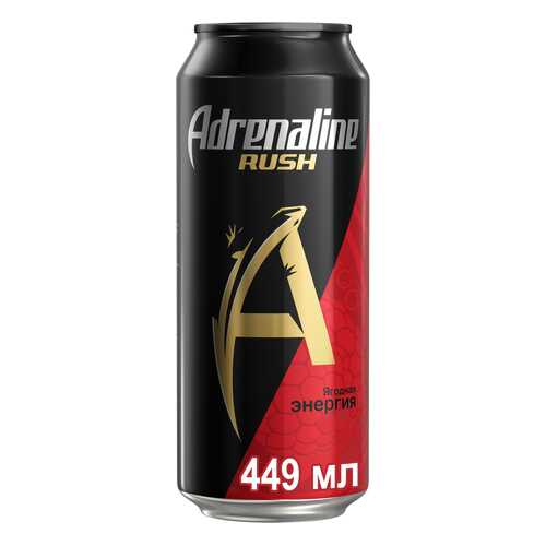 Энергетический напиток ягодная энергия Adrenaline juicy жестяная банка 0.449 л в МЕТРОНОМ