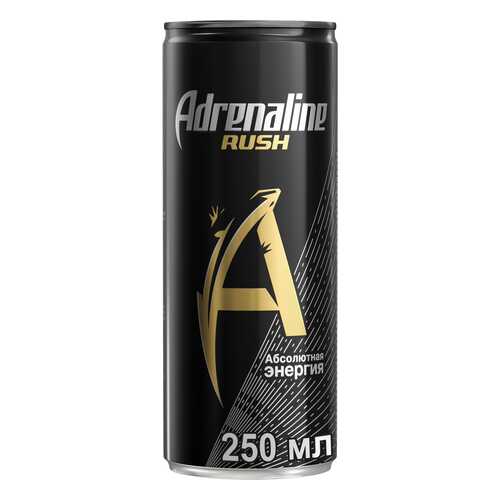Напиток энергетический Adrenaline rush абсолютная энергия жестяная банка 0.25 л в МЕТРОНОМ
