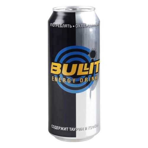 Напиток энергетический Bullit газированный жестяная банка 0.5 л в МЕТРОНОМ