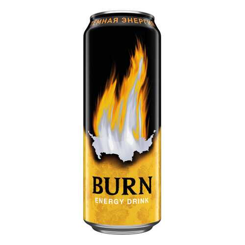 Напиток энергетический Burn Темная энергия 0.449л Россия в МЕТРОНОМ