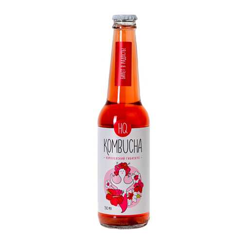 Напиток безалкогольный HQ Kombucha королевский гибискус в МЕТРОНОМ
