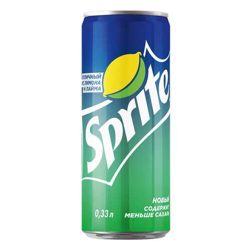 Напиток газированный Sprite жестяная банка 0.33 л в МЕТРОНОМ