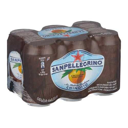 Напиток Sanpellegrino Chinotto безалкогольный 6*0,2 л ж/б в МЕТРОНОМ