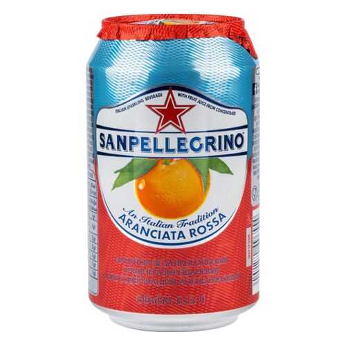 Напиток Sanpellegrino с соком красного апельсина среднегазированный жестяная банка 0.33 л в МЕТРОНОМ