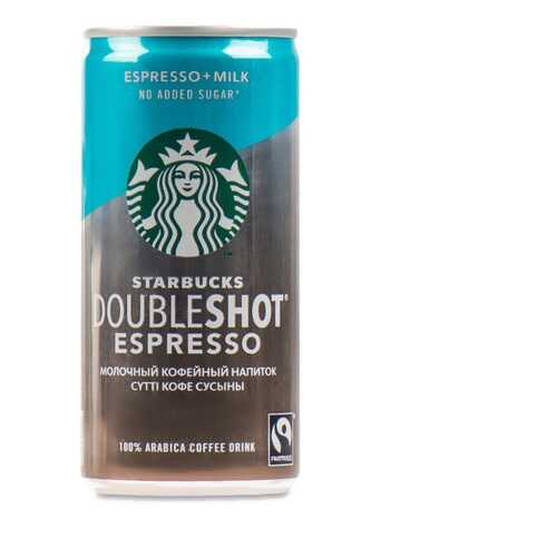 Напиток молочный кофейный Starbucks стерилизованный без сахара Doubleshot Espresso 200 мл в МЕТРОНОМ