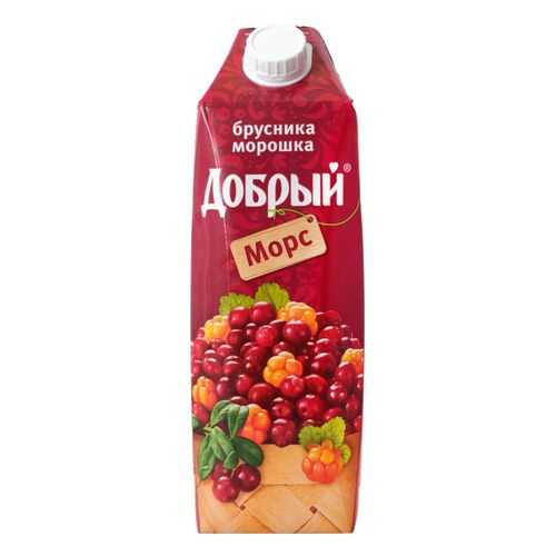 Морс брусника-морошка Добрый 1 л в МЕТРОНОМ