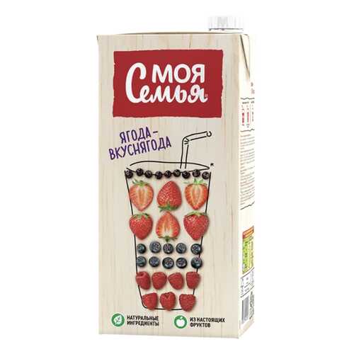 Напиток Моя Семья сокосодержащий ягода-вкуснягода 1.93 л в МЕТРОНОМ