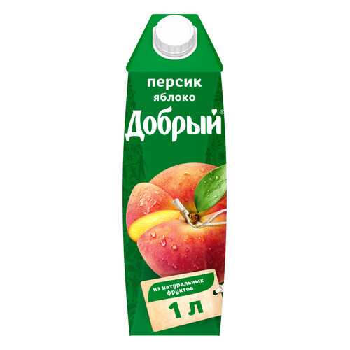 Нектар Добрый персик-яблоко 1 л в МЕТРОНОМ