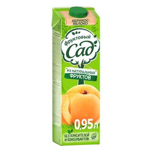 Нектар Фруктовый Сад яблоко-абрикос 0.95 л в МЕТРОНОМ