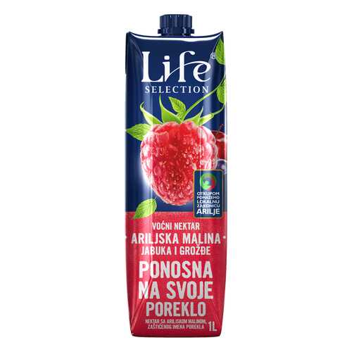 Сок Life Premium Яблоко, малина, виноград 1 л в МЕТРОНОМ