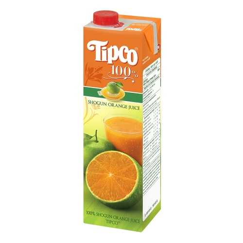 Сок TIPCO апельсиновый прямого отжима 1л Tetra Pack Таиланд в МЕТРОНОМ