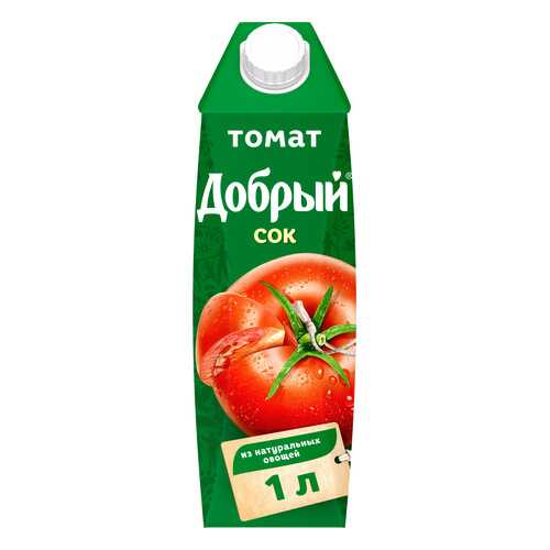 Сок томат Добрый с солью с мякотью 1 л в МЕТРОНОМ